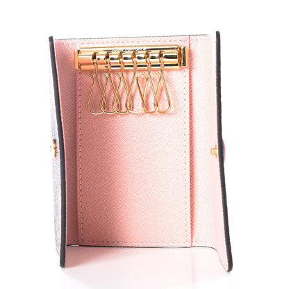 Louis Vuitton Damier Ebene Multicles 6 Key Holder Rose Ballerine 4 of 8