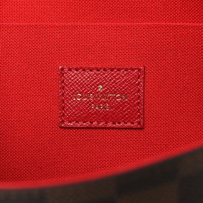 Louis Vuitton Damier Ebene Pochette Felicie Chain Wallet 6 of 9