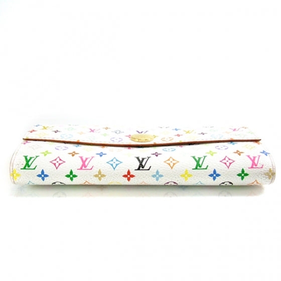 Monogram Multicolor Sarah Wallet White