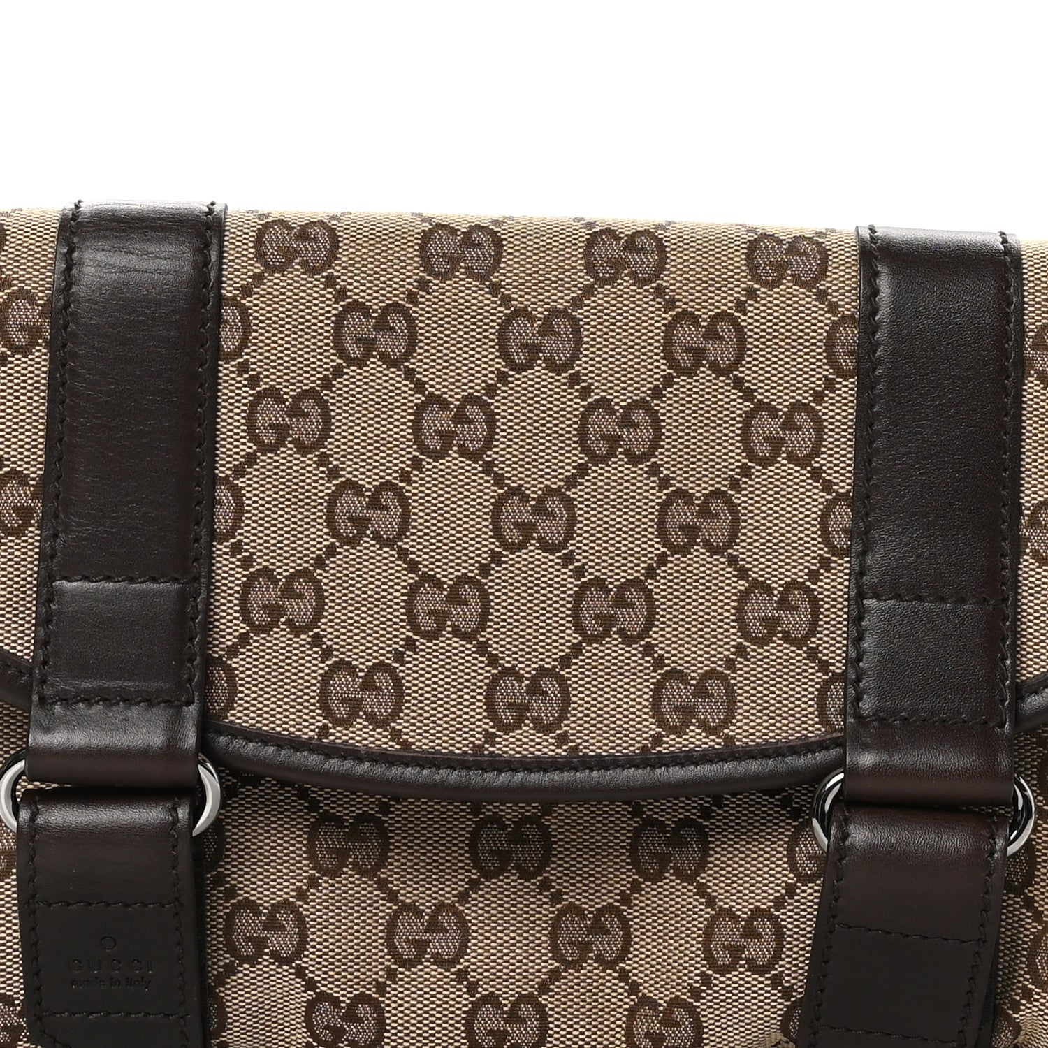 Gucci Monogram Waist Belt Bag Dark Brown 8 of 10