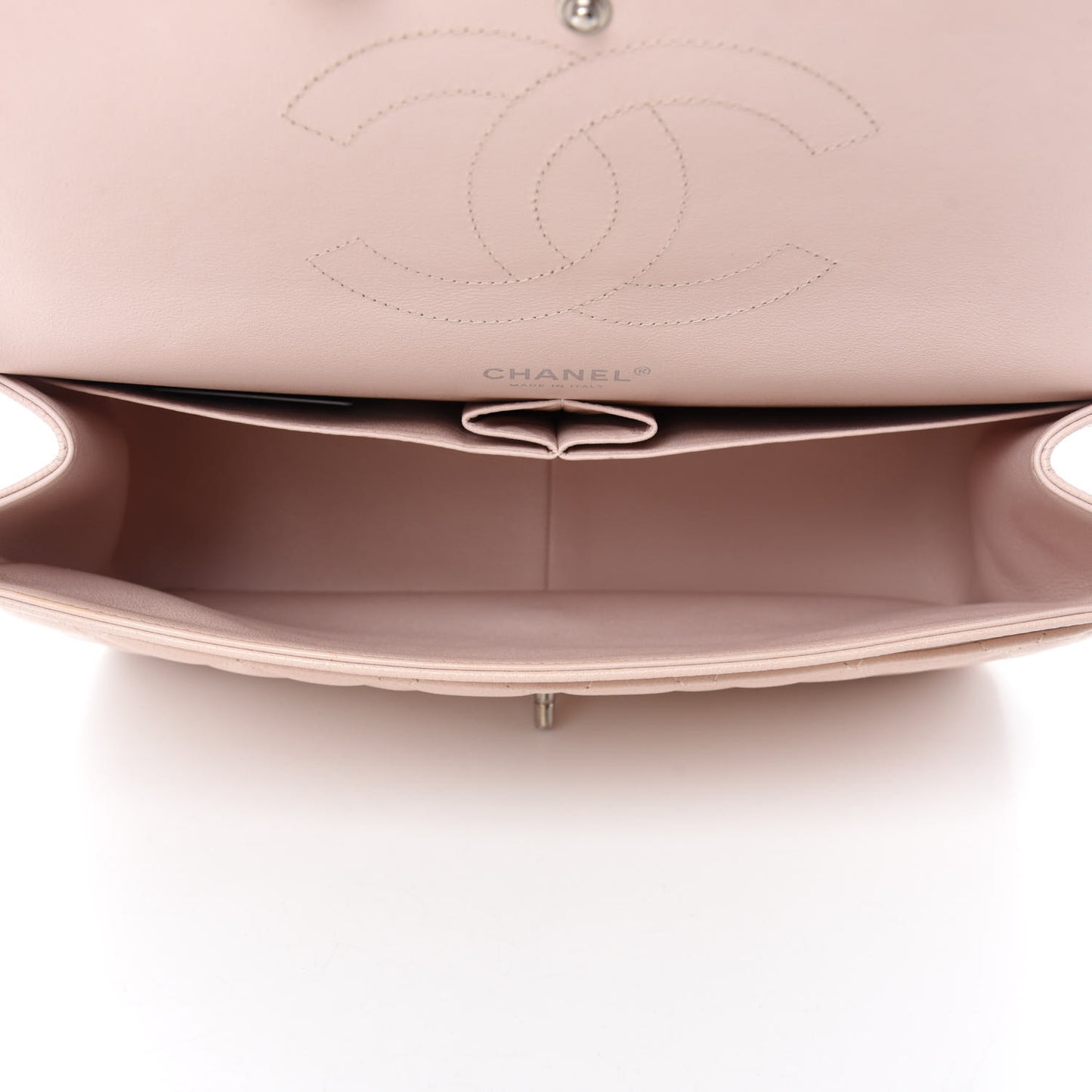 Caviar Quilted Jumbo Double Flap Light Pink