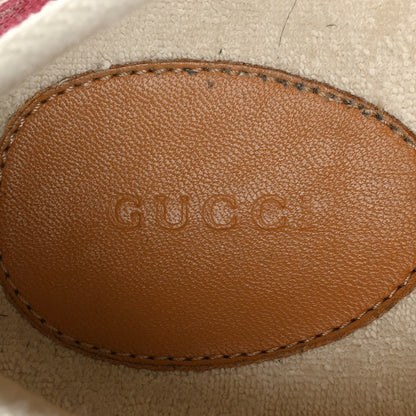 Gucci New Canvas GG Monogram Womens Chunky Sneakers 38.5 Rosso Ancora 7 of 10