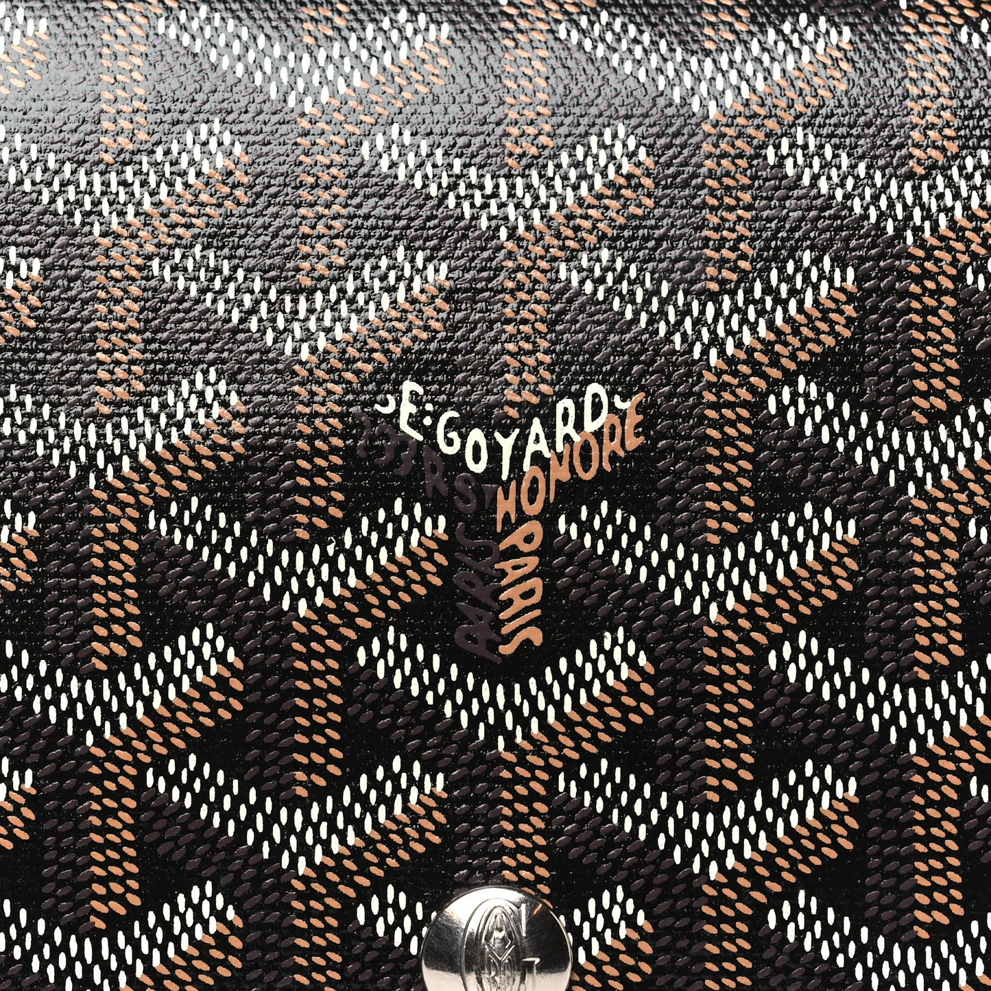 Goyardine Plumet Wallet Clutch Black
