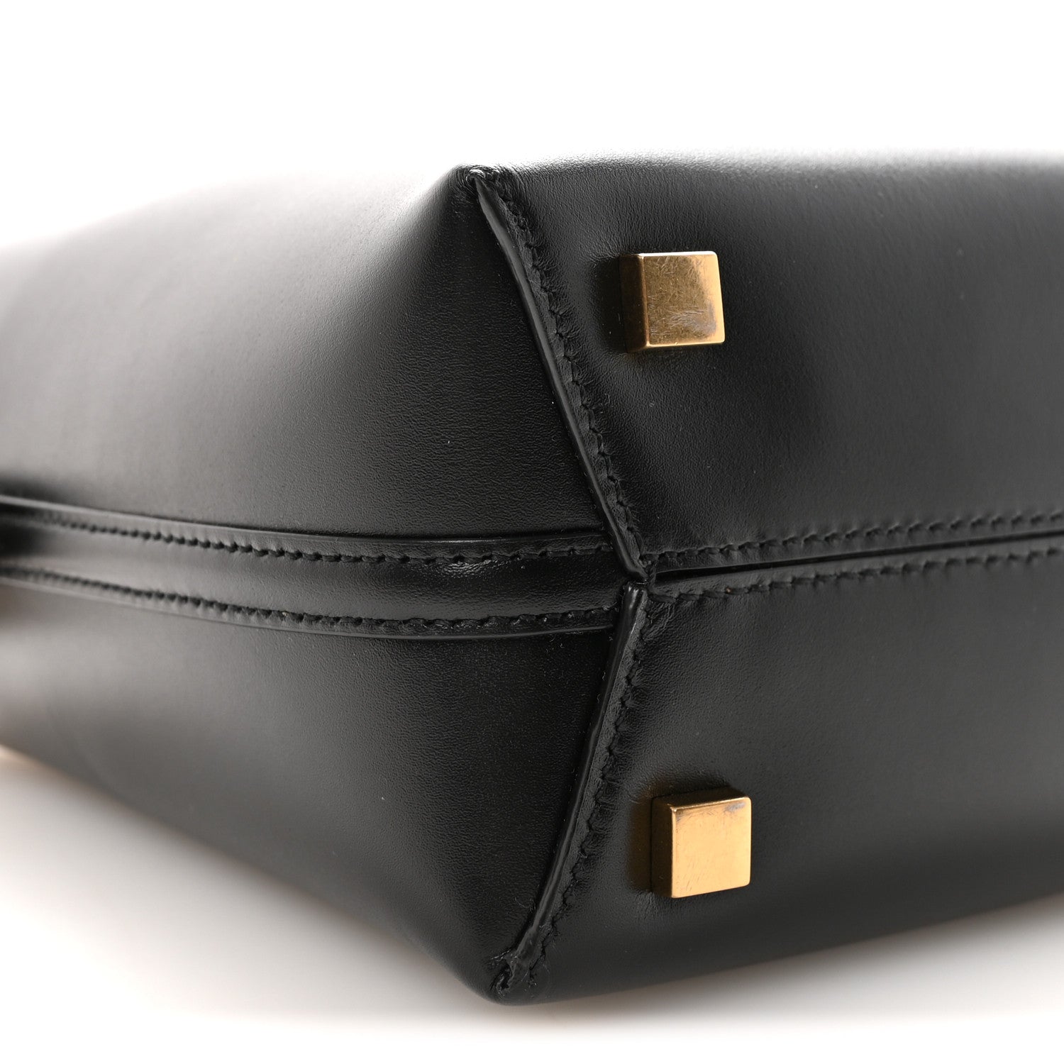 Saint Laurent Shiny Calfskin Le 37 Mini Bucket Bag Black 8 of 9