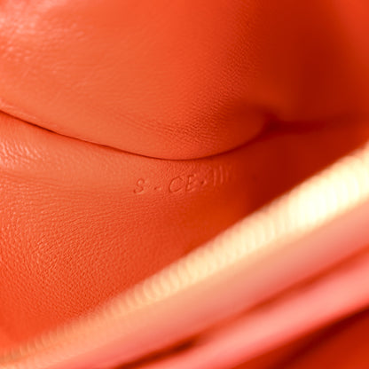 Celine Snakeskin Classic Box Flap Orange 7 of 24