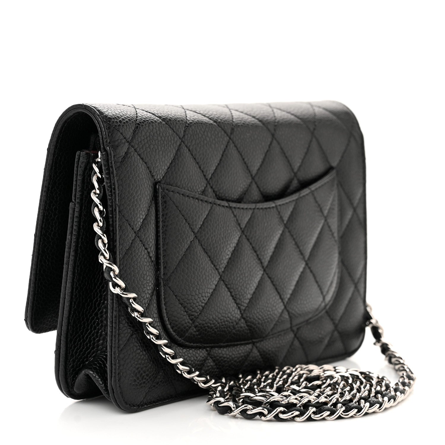 Chanel Caviar Quilted Wallet on Chain WOC Black 3 of 12