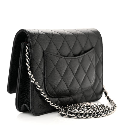 Chanel Caviar Quilted Wallet on Chain WOC Black 3 of 12