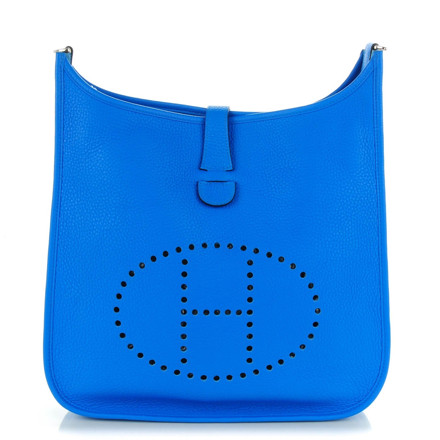 Hermes Taurillon Clemence Evelyne III GM Bleu Hydra 1 of 11