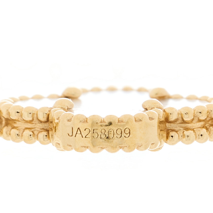 Van Cleef & Arpels 18K Yellow Gold Mother of Pearl 5 Motifs Vintage Alhambra Bracelet 5 of 6