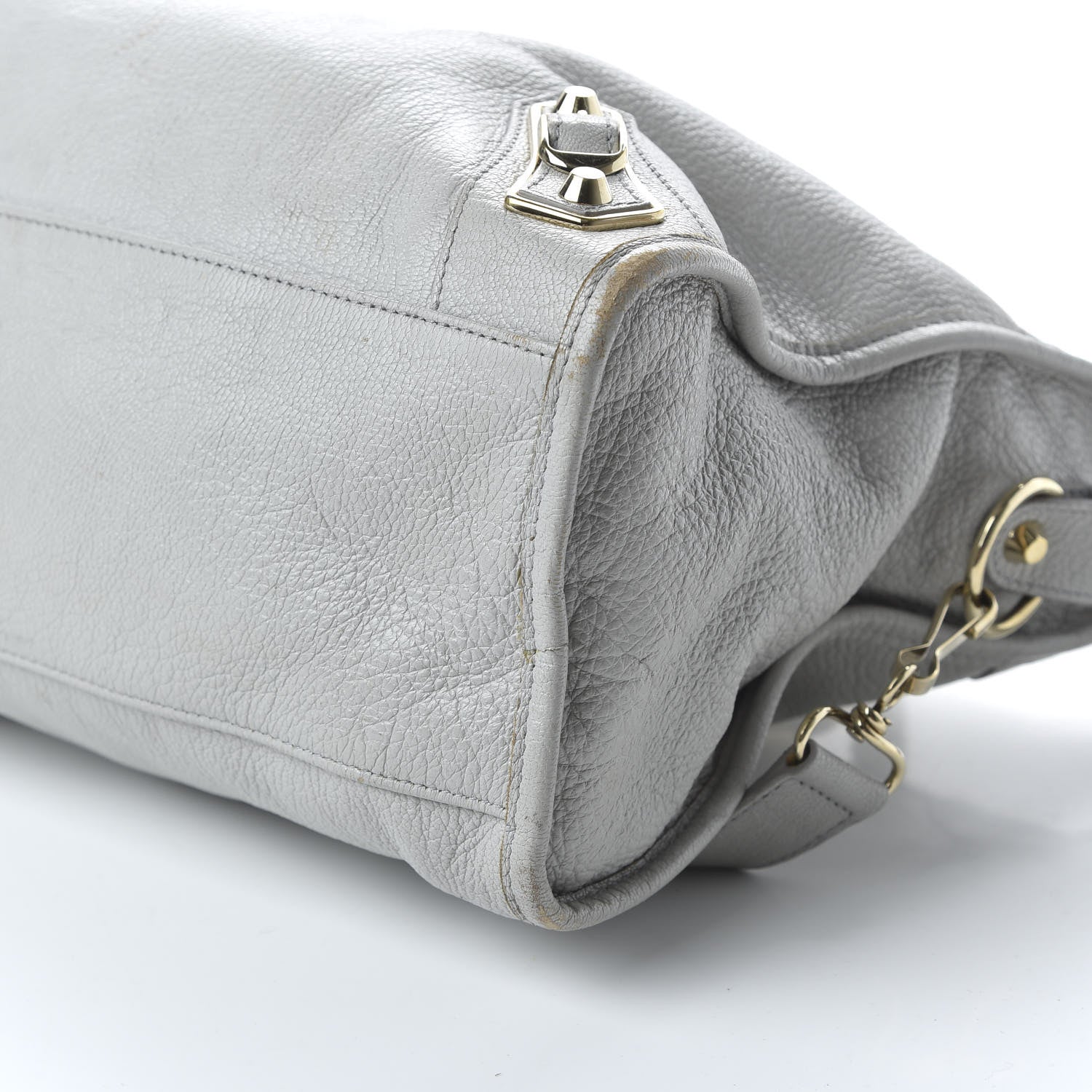Balenciaga Chevre Gold Metallic Edge Hardware City Gris Perle 8 of 13
