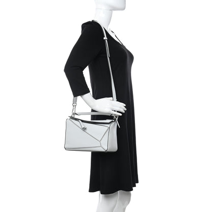 Loewe Calfskin Small Puzzle Bag Kaolin 2 of 9