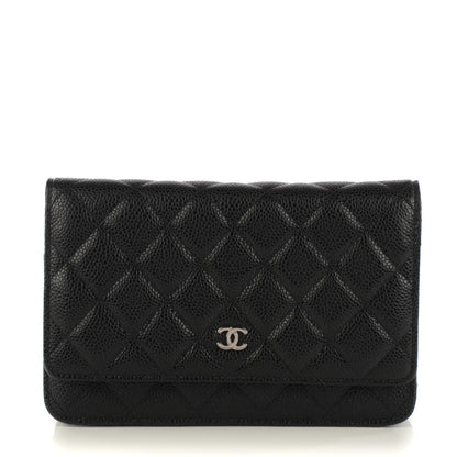 Chanel Caviar Quilted Wallet On Chain WOC Black 1 of 8