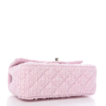 Chanel Tweed Quilted Mini Rectangular Flap Pink 4 of 11