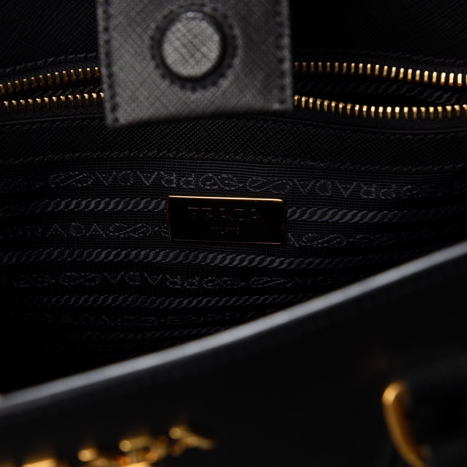 Prada Saffiano Tote Black 8 of 11