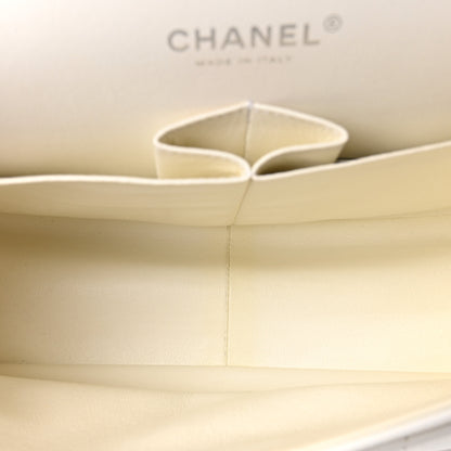 Chanel Caviar Quilted Jumbo Double Flap White 5 of 10