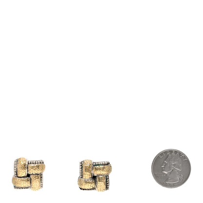 John Hardy Sterling Silver 18K Yellow Gold Armadillo Earrings 2 of 4