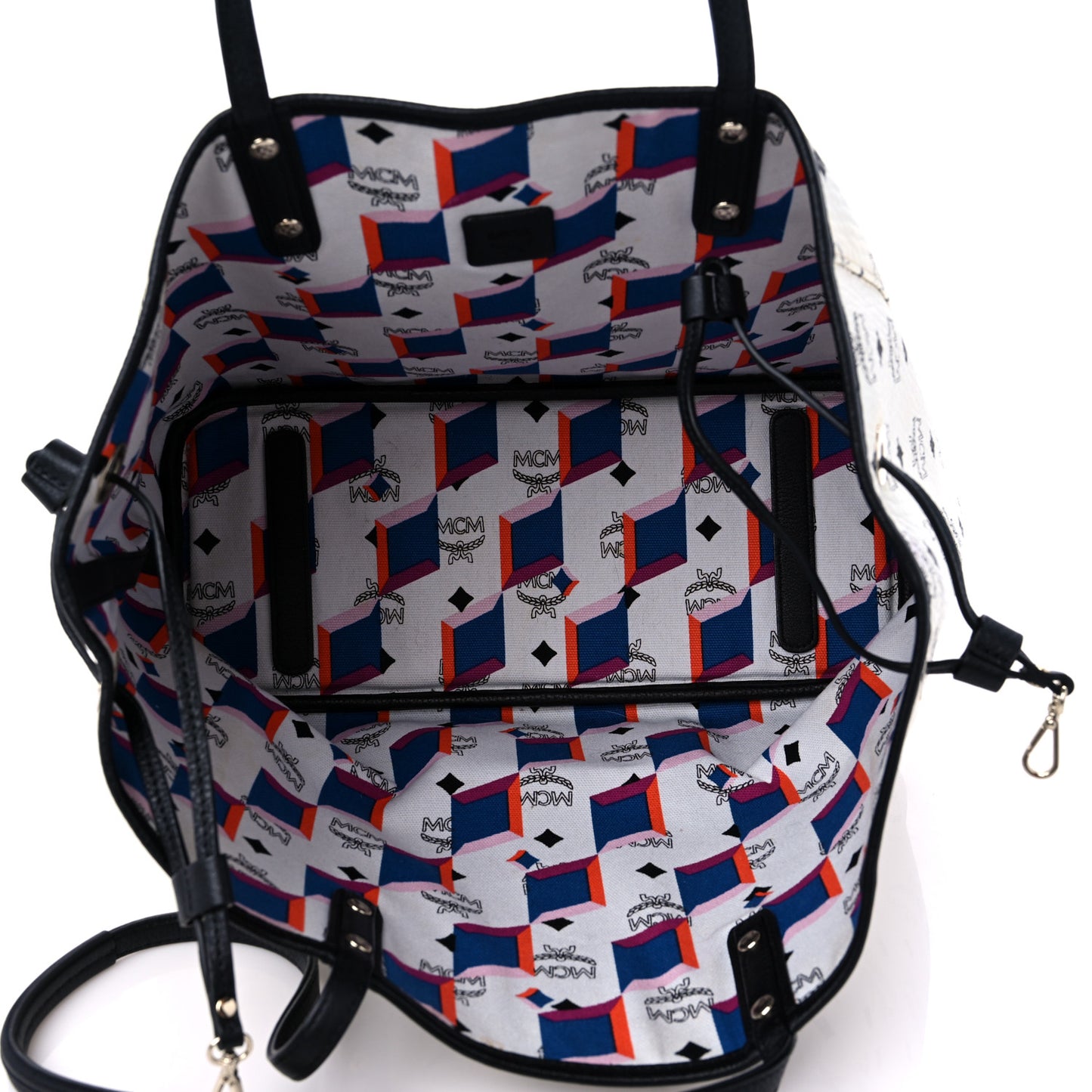 Visetos Medium Project Reversible Shopper Tote White