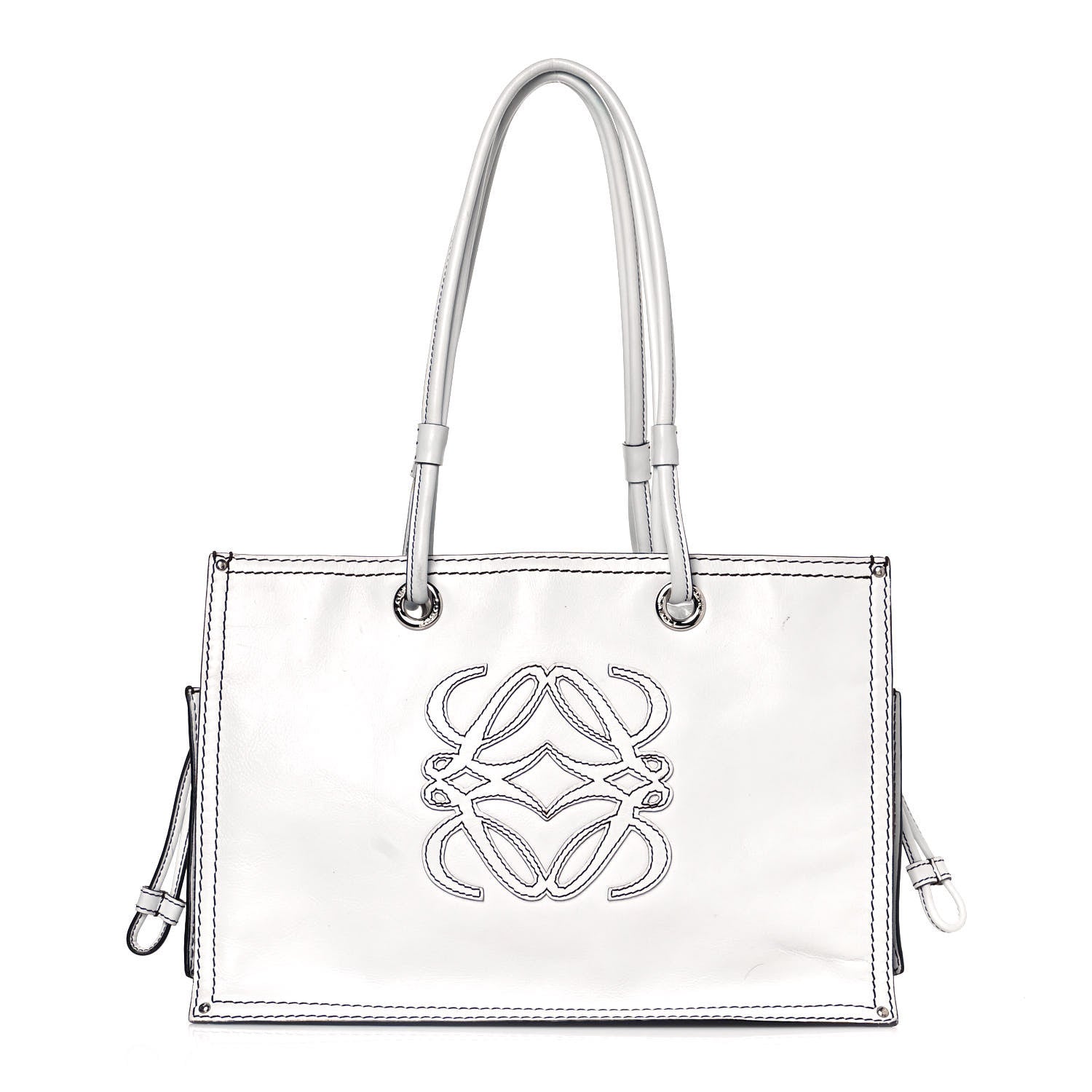 Loewe Calfskin Medium Shopping Tote White 1 of 15