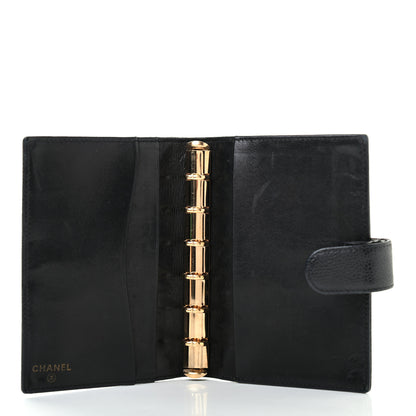 Chanel Caviar CC Medium Ring Agenda Planner Black 5 of 8