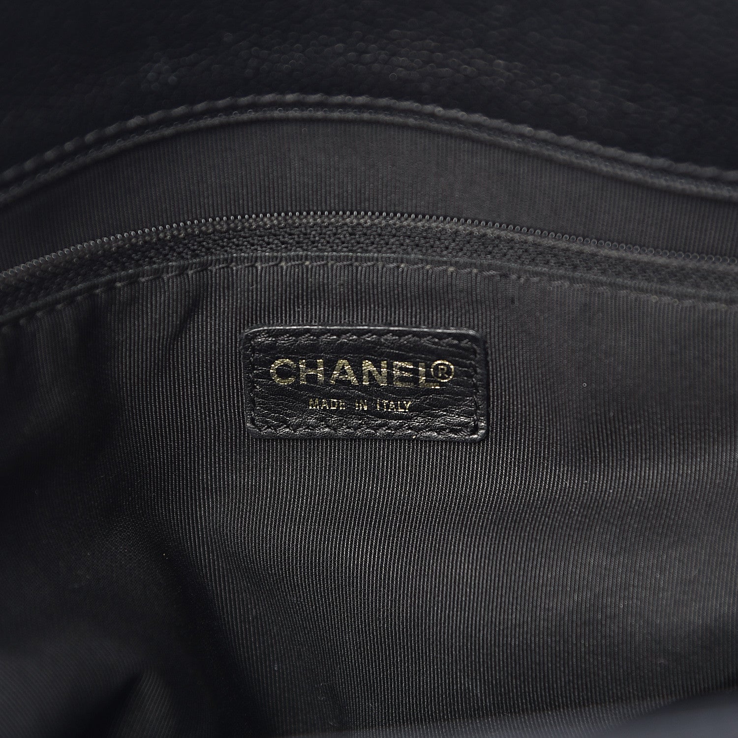 Chanel Calfskin Cerf Executive Shopper Tote Black 6 of 11