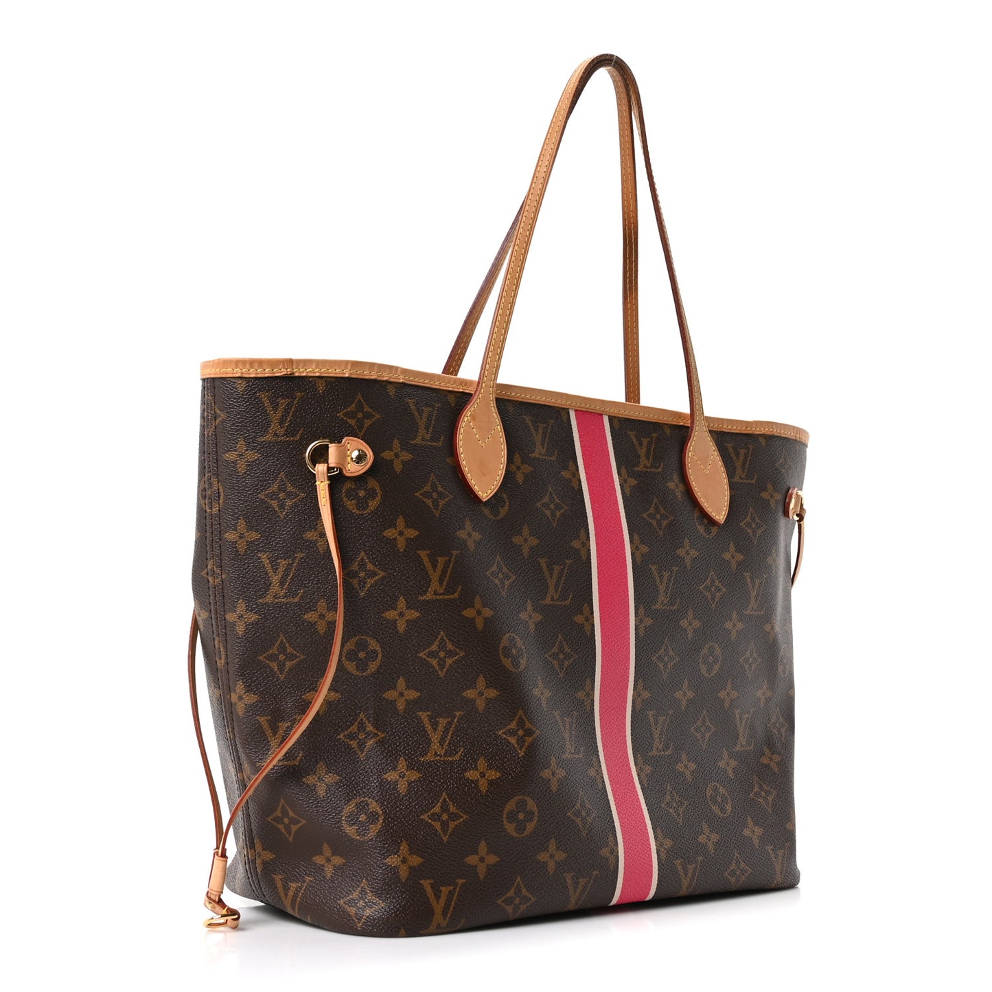 Monogram My LV Heritage Neverfull MM Fuchsia White