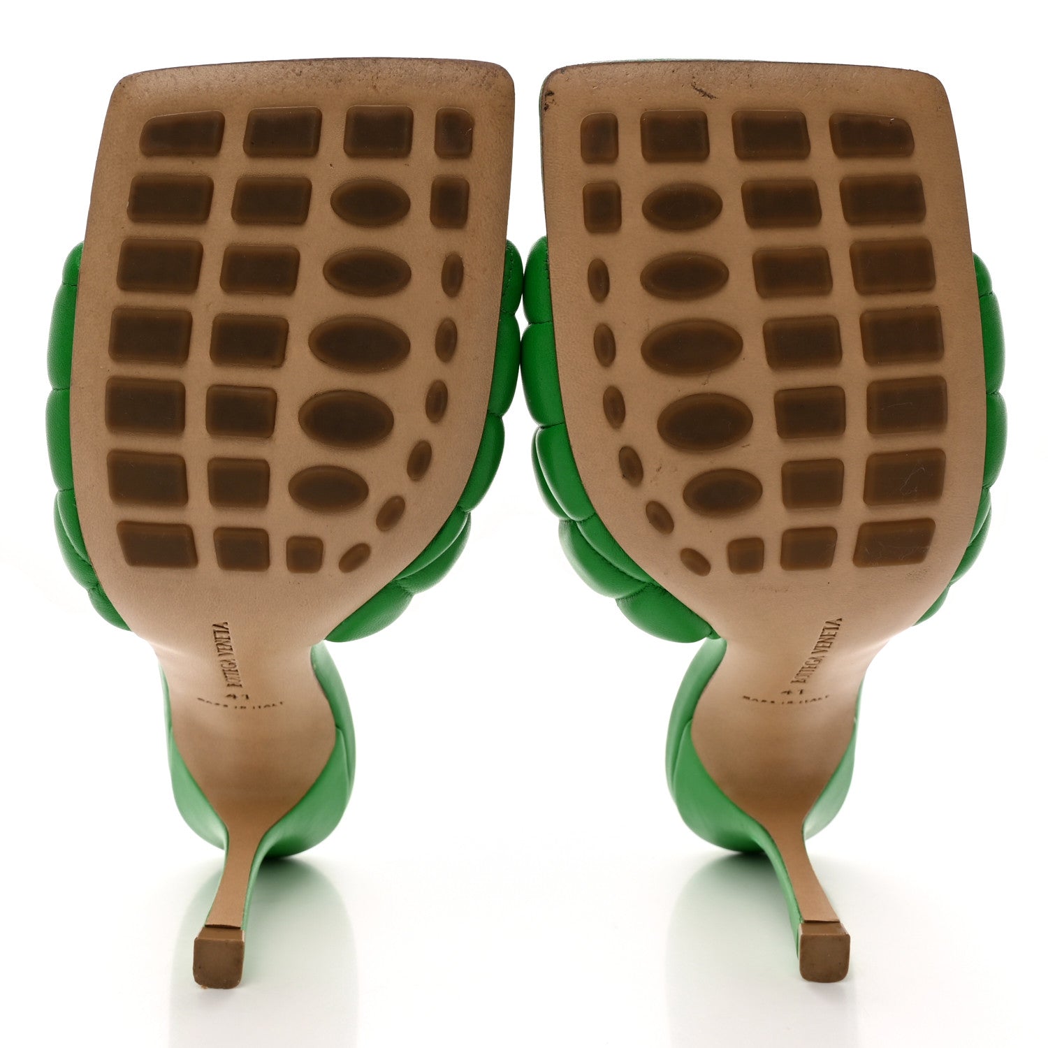 Bottega Veneta Nappa Matelasse Padded Mule Sandals 41 Parakeet 5 of 15
