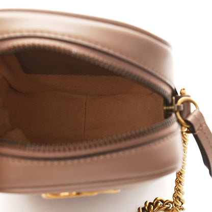 Gucci Calfskin Matelasse Mini GG Marmont Crossbody Bag Porcelain Rose 5 of 9