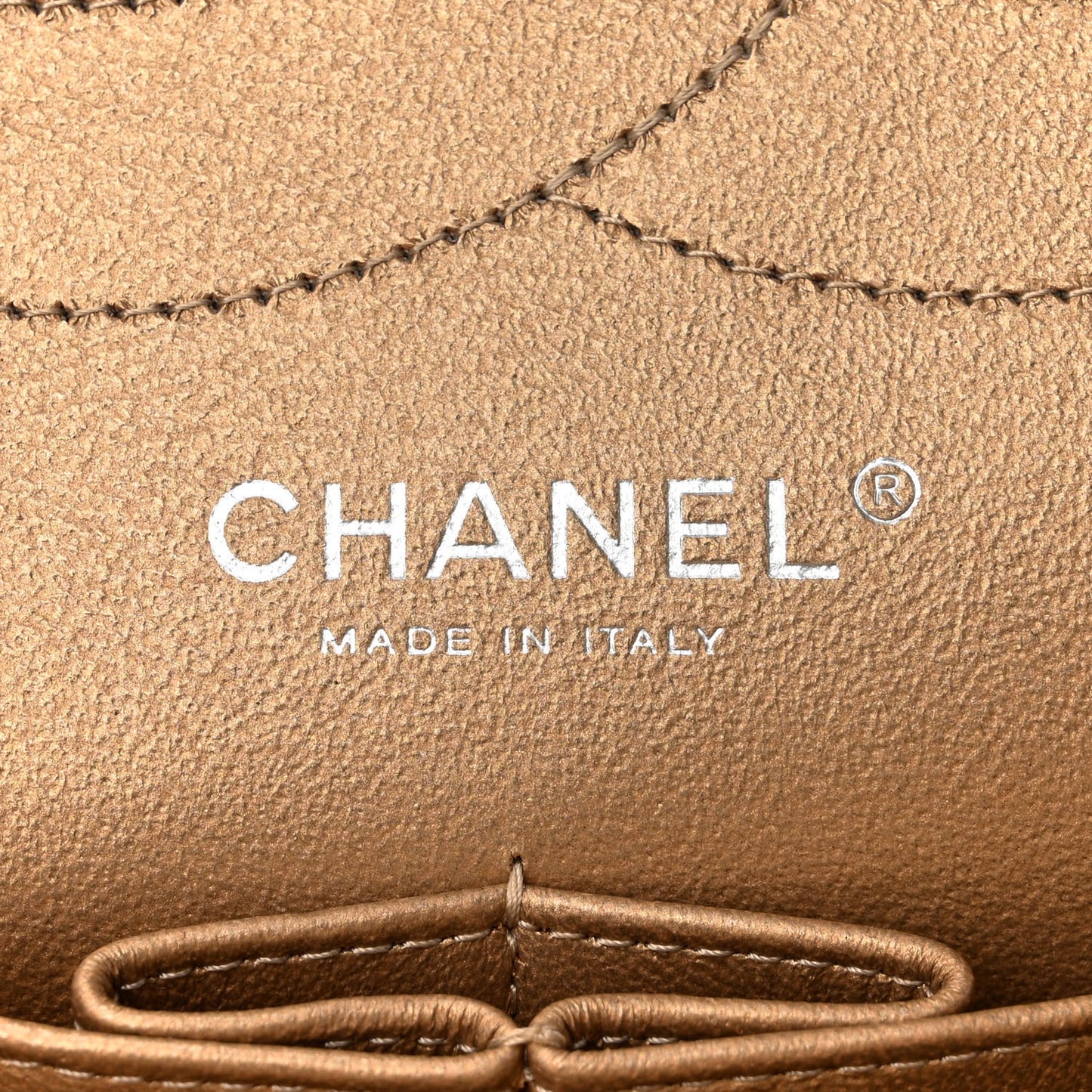 Metallic Aged Calfskin Quilted 2.55 Reissue 227 Flap Gold
