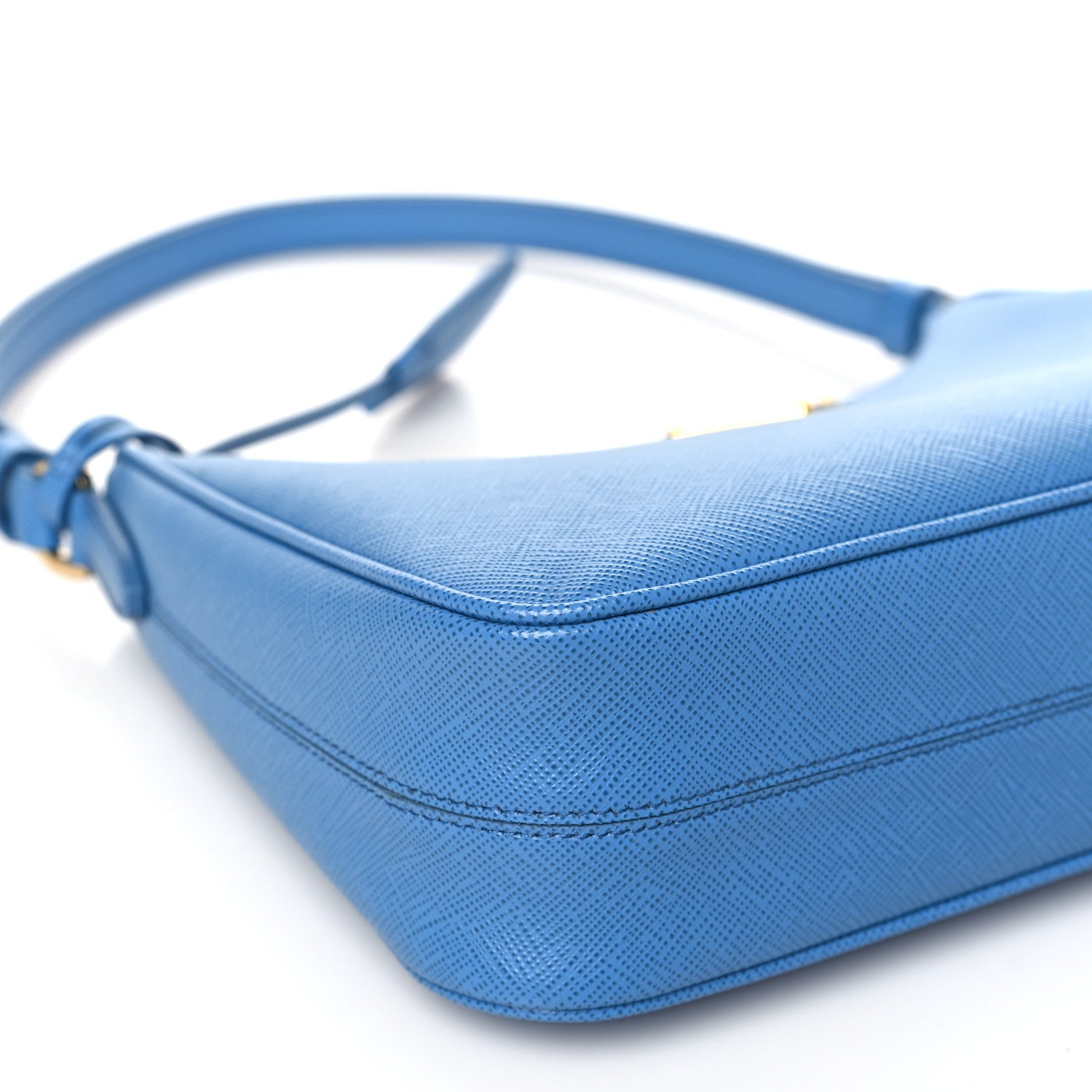 Prada Saffiano Lux Mini Re-Edition Shoulder Bag Pervinca 9 of 10