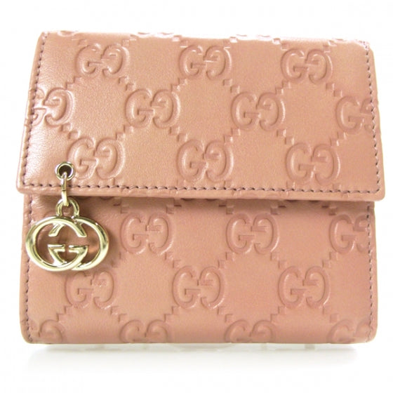 Guccissima GG Pierce Tri Fold Wallet Blush