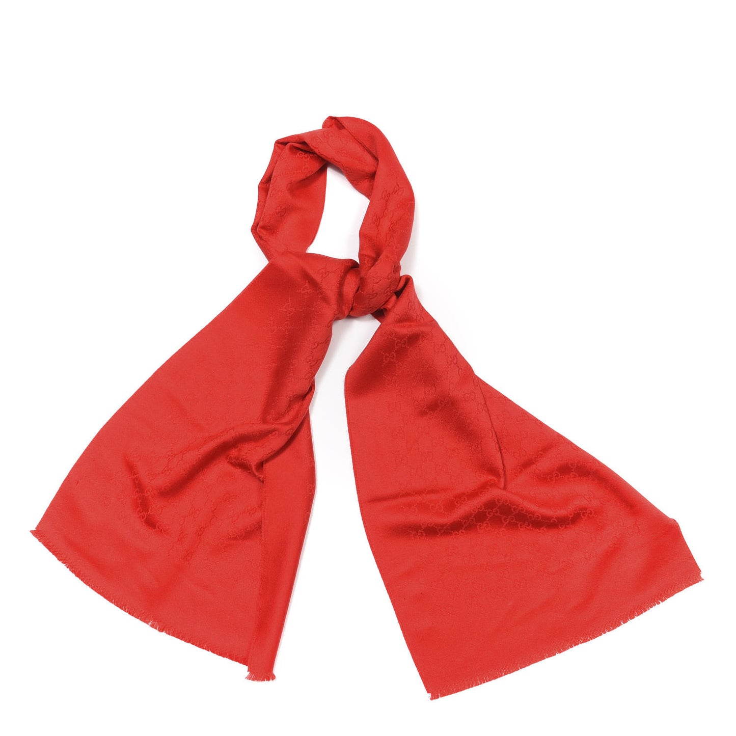 Cashmere GG Monogram Gem Lux Scarf Flame