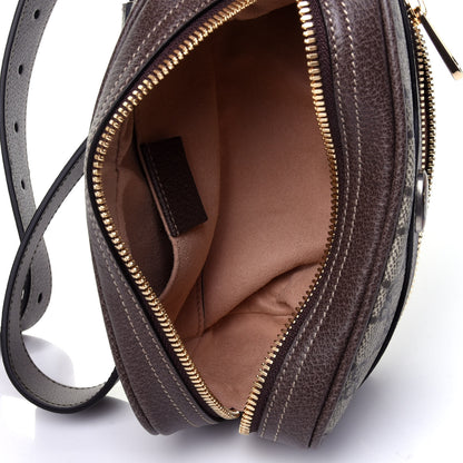 Gucci GG Supreme Monogram Web Small Ophidia Belt Bag 85 34 Dark Brown 4 of 5