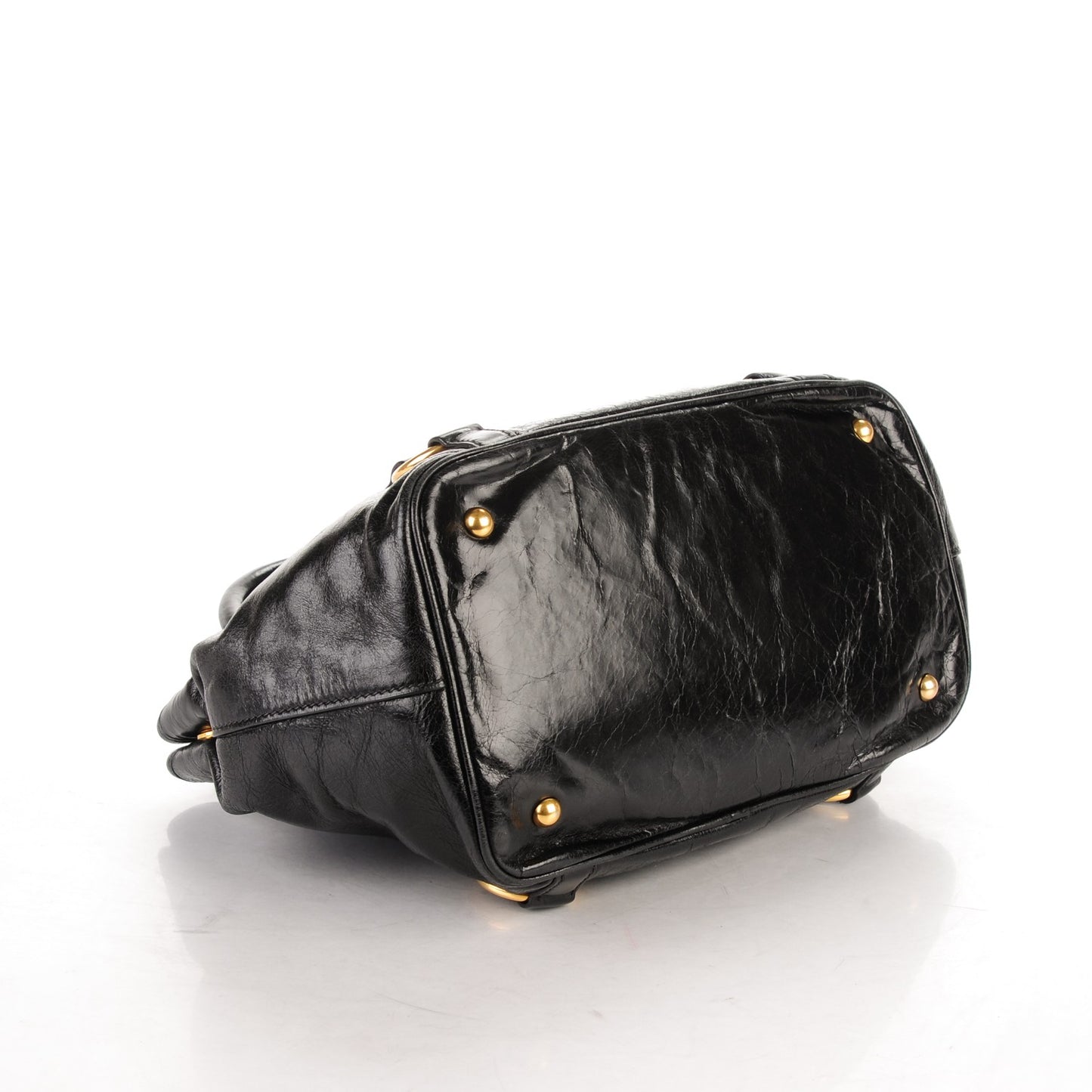 Vitello Shine Tote Black