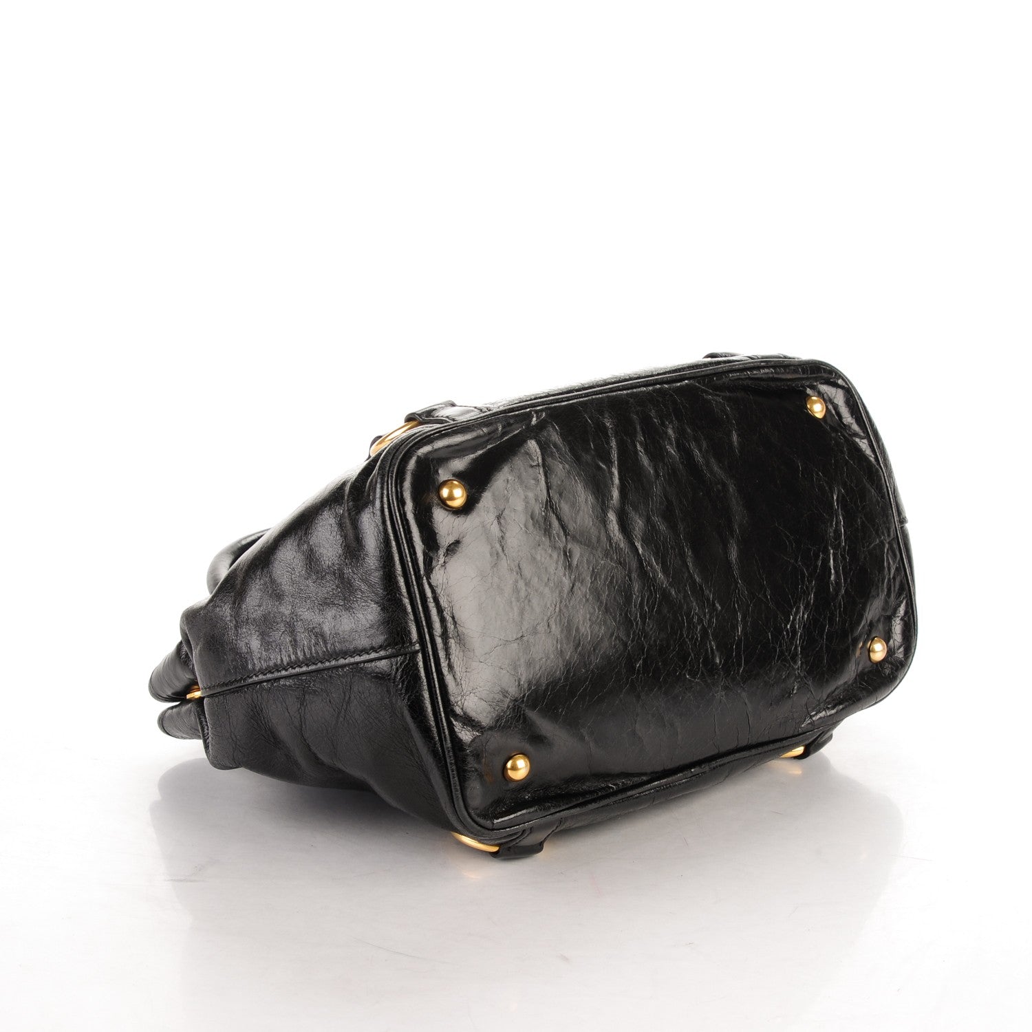 Miu Miu Vitello Shine Tote Black 4 of 8