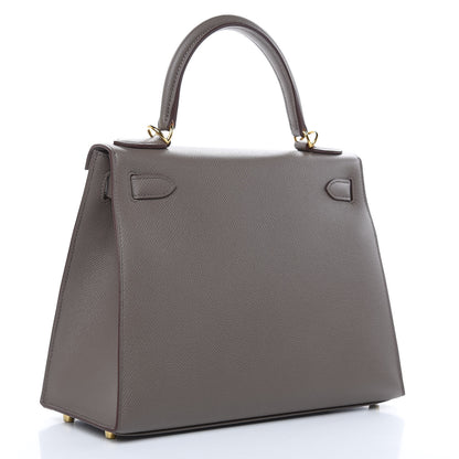 Hermes Epsom Kelly Sellier 28 Etain 4 of 34