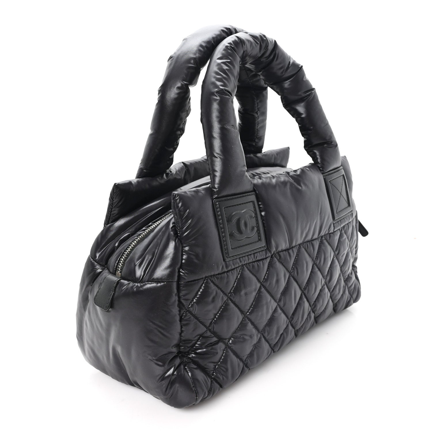 Chanel Nylon Coco Cocoon Zipped Tote Black 3 of 10