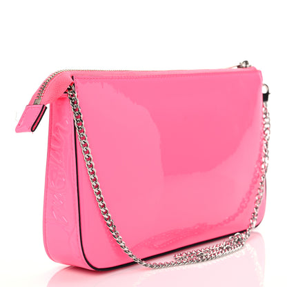 Christian Louboutin Patent Loubila Chain Clutch Piou Piou 2 of 7