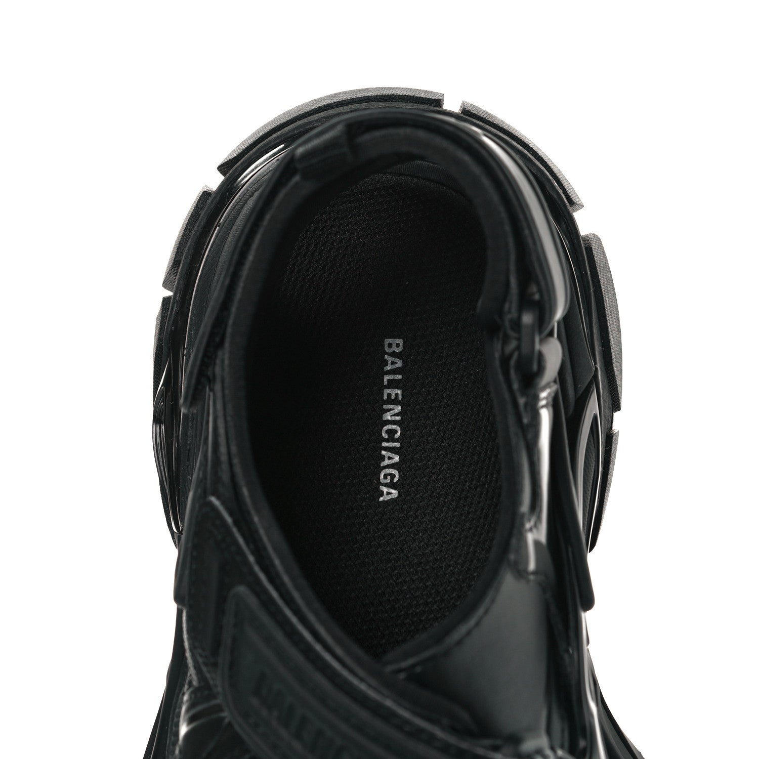 Balenciaga Neoprene Rubber Womens Track Sandals 37 Black 7 of 8