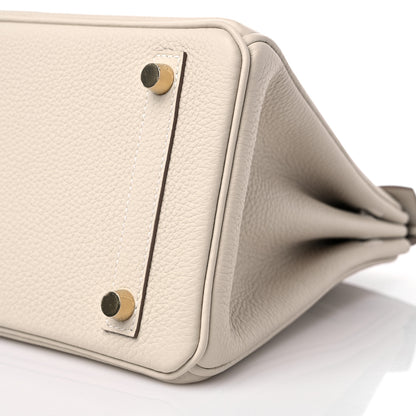 Hermes Togo Birkin 25 Craie 8 of 9