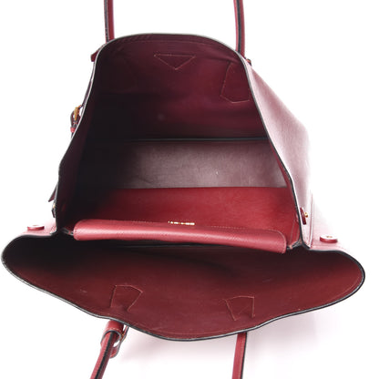 Prada Saffiano Cuir Large Double Bag Cherry 5 of 14