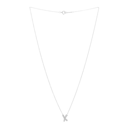 Tiffany Platinum Diamond Paloma Picasso Graffiti X Pendant Necklace 2 of 4