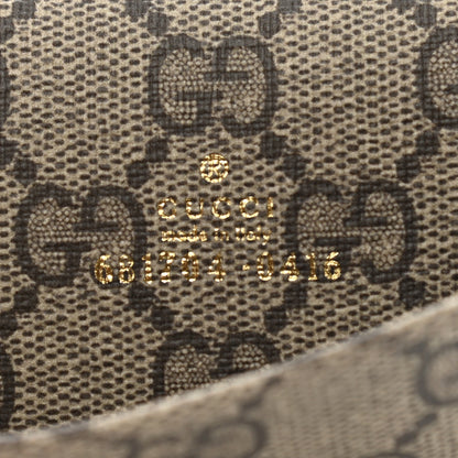 Gucci X BALENCIAGA GG Supreme Monogram Logo Envelope Card Case Wallet Beige Ebony Mystic White 7 of 8