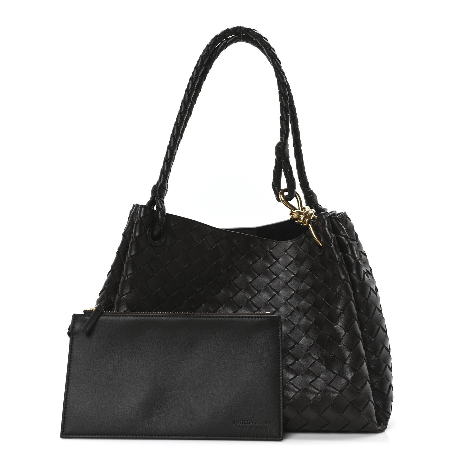 Bottega Veneta Nappa Intrecciato Large Andiamo Parachute Shoulder Bag Fondant 3 of 10
