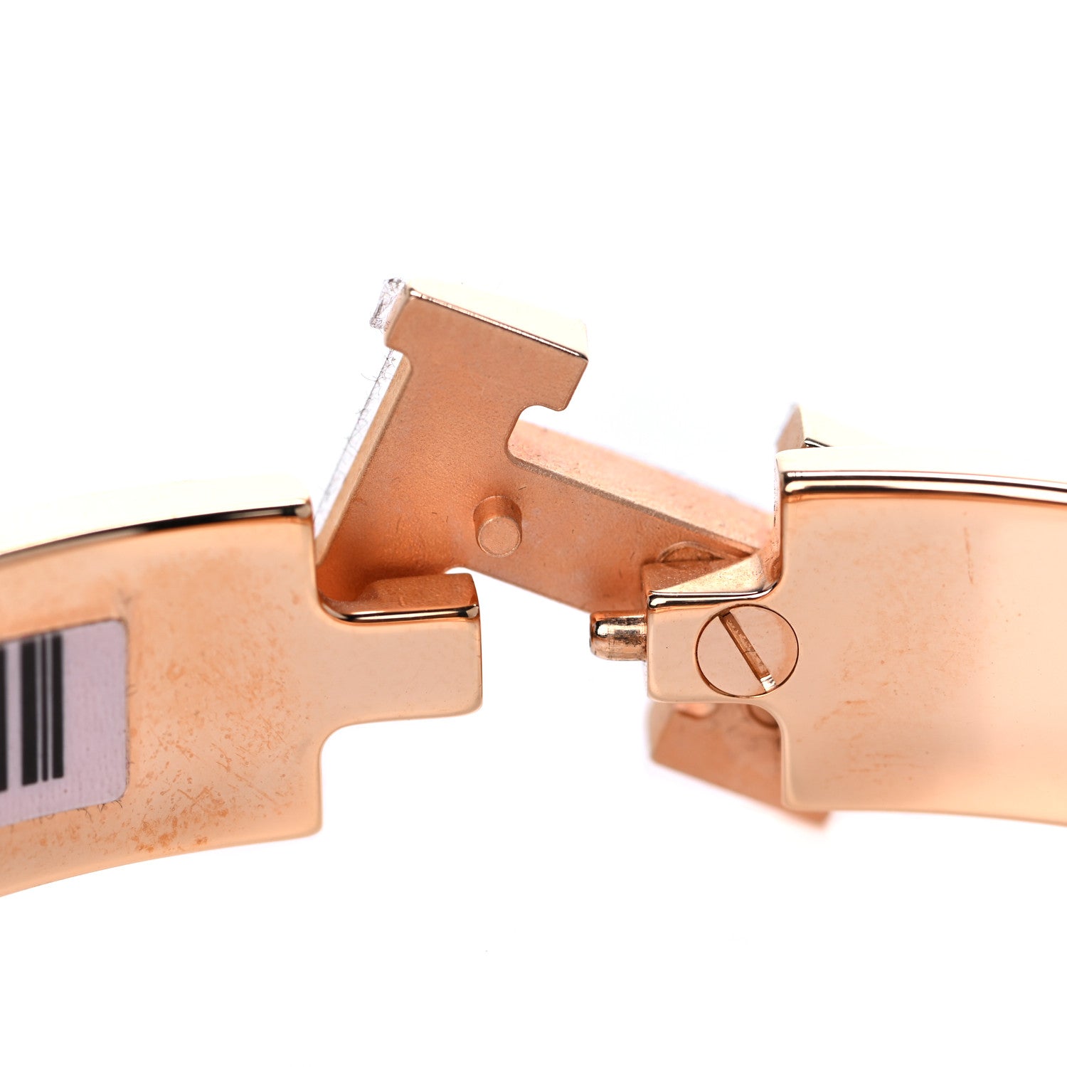 Hermes Enamel Narrow Clic Clac H Bracelet PM White 5 of 9