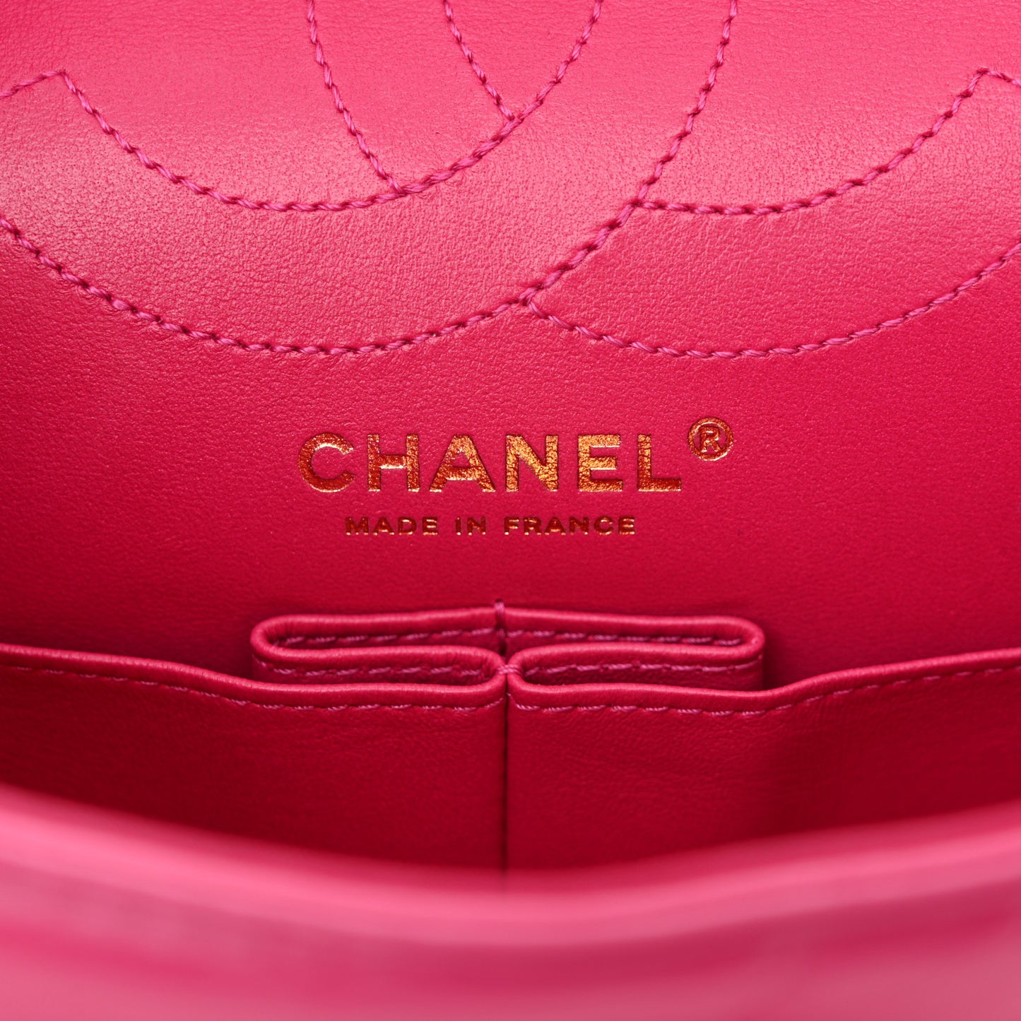 Aged Calfskin Quilted 2.55 Reissue 225 Flap Fuchsia