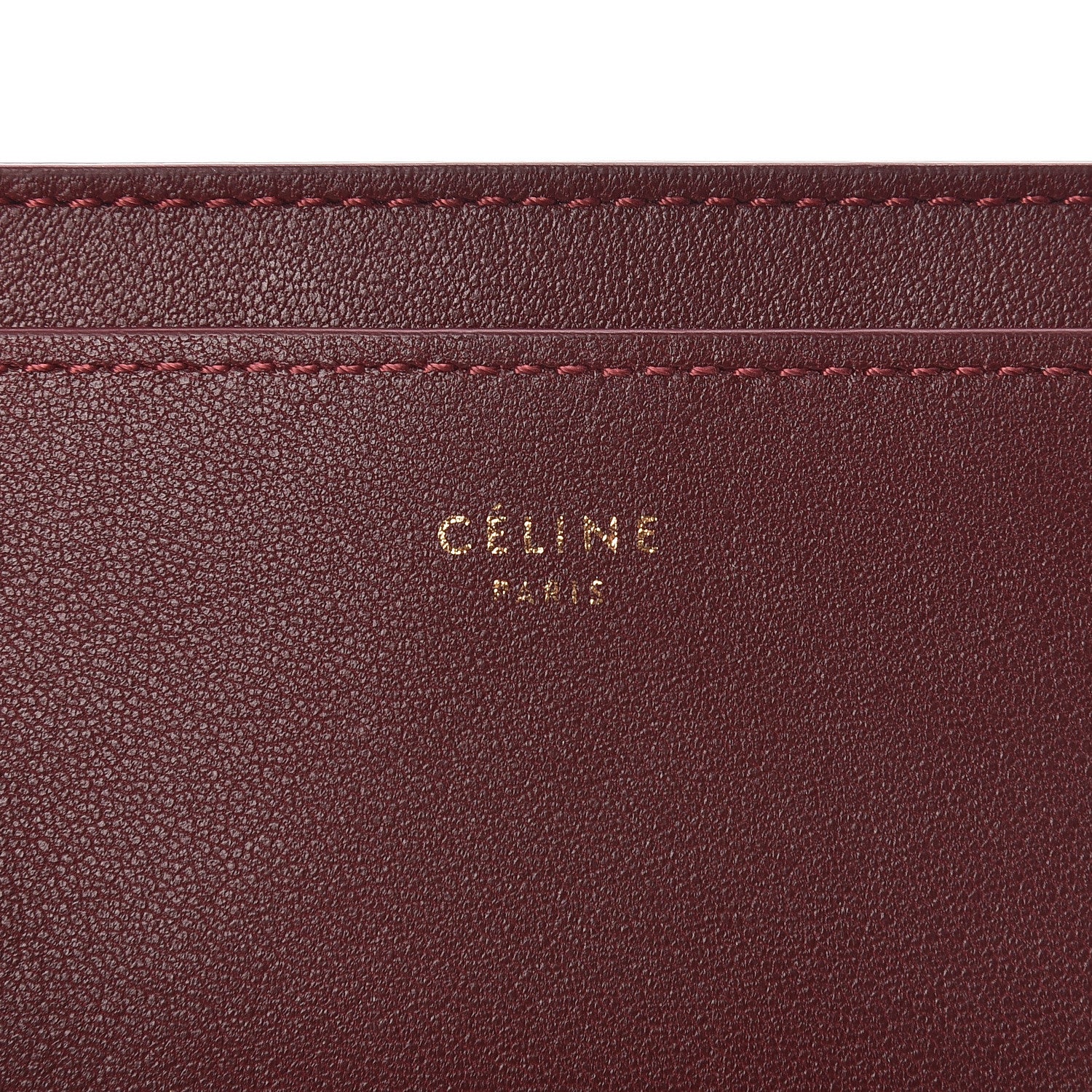 Celine Smooth Lambskin Solo Card Holder Rust 6 of 8