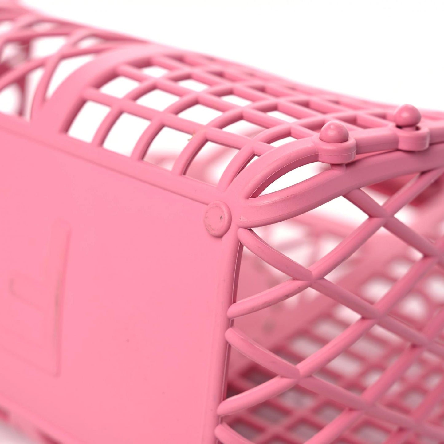 Recycled Plastic Vitello Liberty Matte Small Fendi Basket Rosa