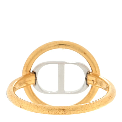 Christian Dior Metal Montaigne 30 Ring Silver Gold 3 of 4