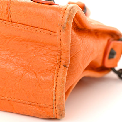 Balenciaga Agneau Classic Hardware Mini City Tangerine 12 of 14