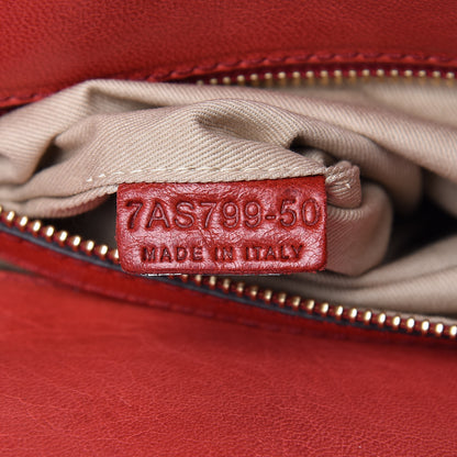 Chloe Lambskin Large Heloise Satchel Vermillion Red 8 of 20